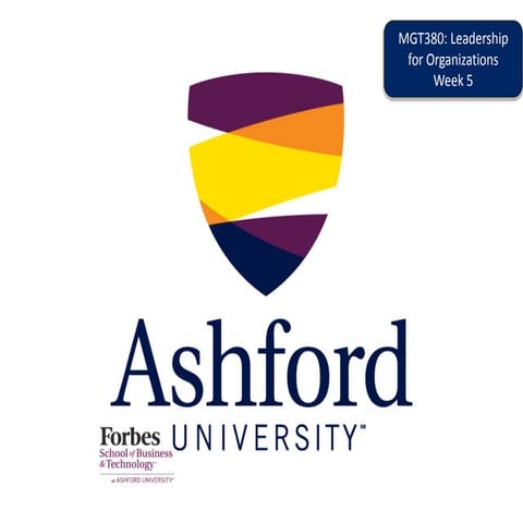 MGT380 Week 5 Instructor Guidance