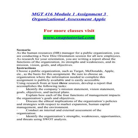 Mgt 416  Exceptional Education / snaptutorial.com