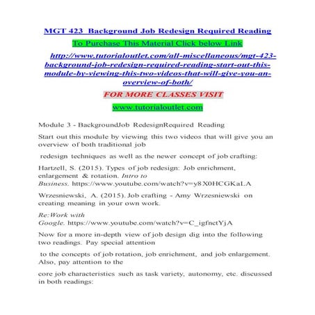 Mgt 423  background job redesign required reading