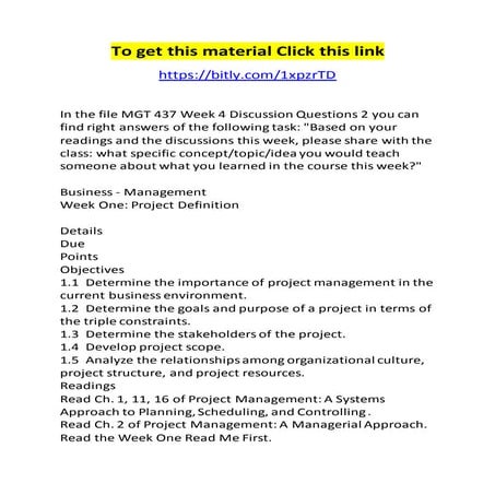 Mgt 437 week 4 discussion questions 2