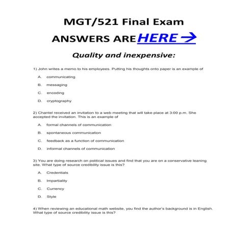 Mgt 521 mgt521 final exam correct 100%