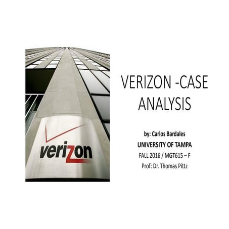 VERIZON - CASE ANALYSIS