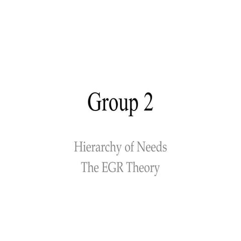 Mgt Motivation (hierarchy&amp;erg)