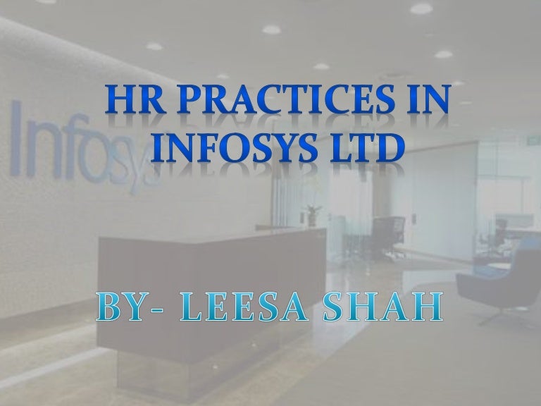 HR practices in infosys Ltd
