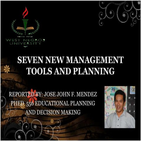 Mgt tools and planning prof. moyani