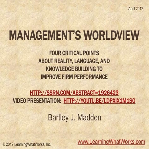 Mgt worldview power point