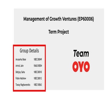 OYO Rooms Case Study