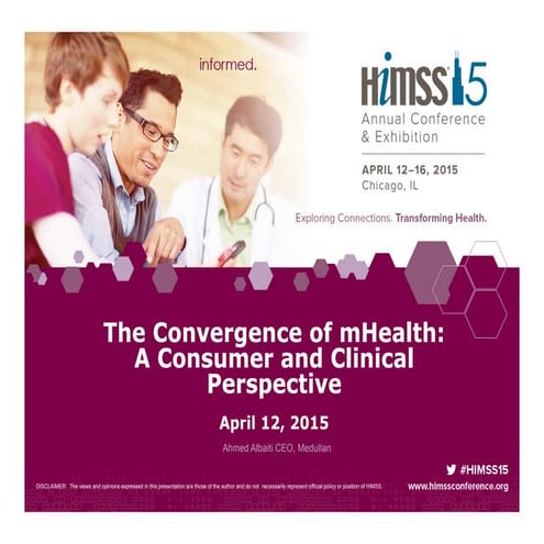 Mobile Health Symposium #HIMSS15 Session Mh1