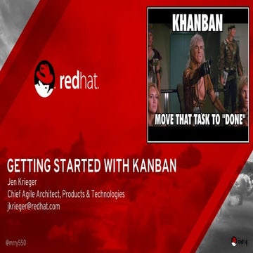 MHA2018 - Jen Krieger - Getting Started with Kanban