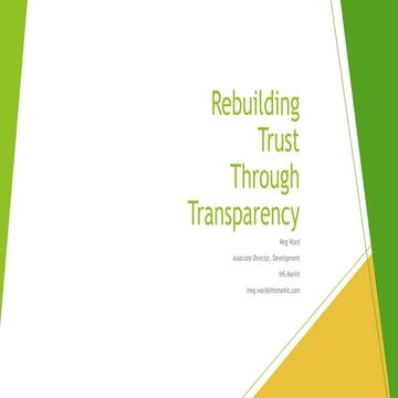 MHA2018 - Rebuilding Trust through Transparency - Meg Ward