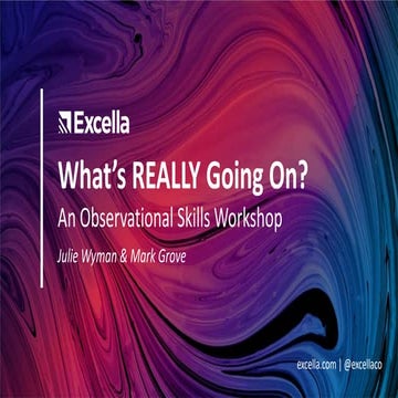 MHA 2020 observational skills workshop