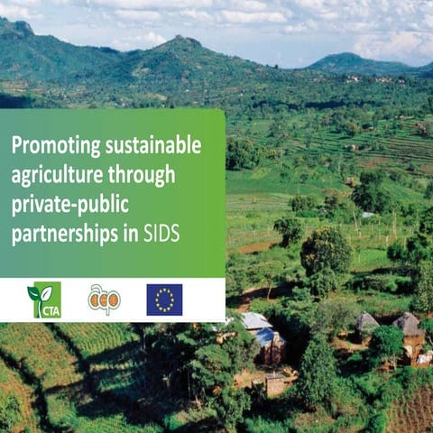 Promoting sustainable Agriculture through private-public partnerships ...