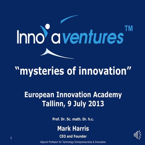Mysteries of innovation