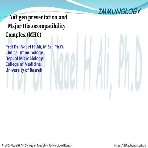 MHC 22.ppt MHC and antigen presentationntation
