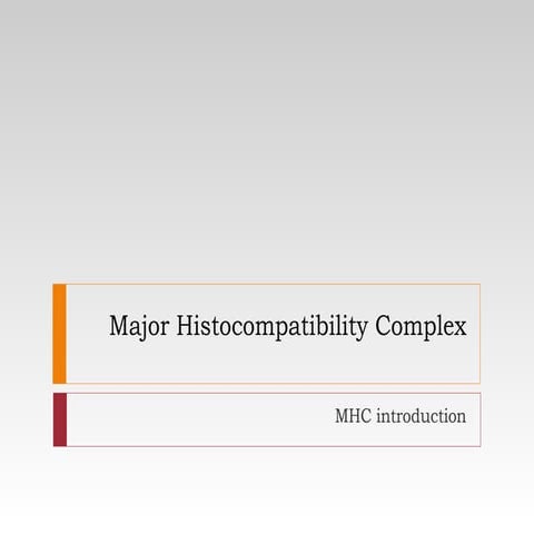 MHC general information