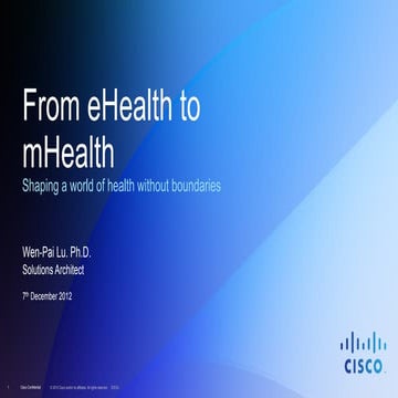 From eHealth to mHealth
