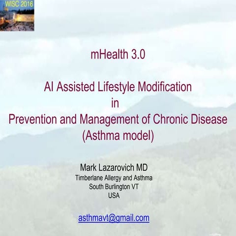M health 3.0.   ai assisted lifestyle modification  in prevention and managem...