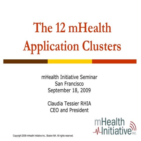 mHealth Application Clusters