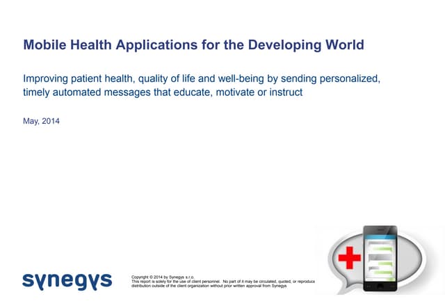 mHealth in Developing Countries