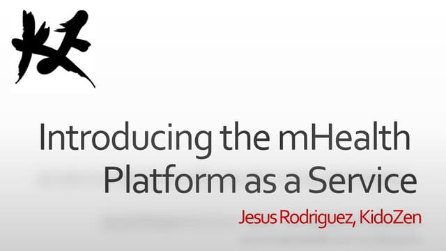 Introducing the mHealth Platform as a Service