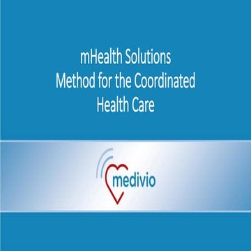 mHealth solutions method for the coordinated health care