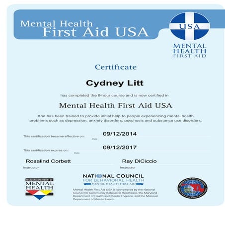 MHFA Certification