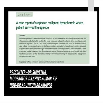 malignant hyperthermia (MH) | PPTX