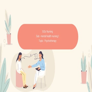 Psychotherapy Mental health nursing.pptx