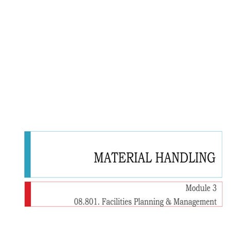 Material Handling