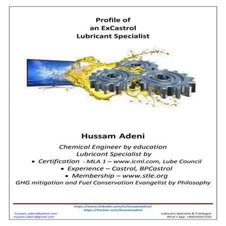 M hussam adeni   profile of an ex castrol lubricant specialist 2017