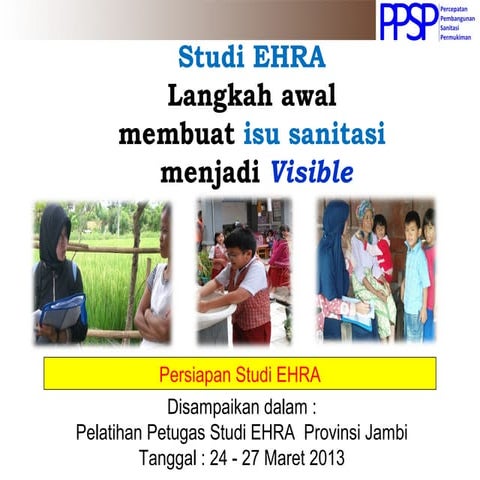 Pedoman Studi EHRA (Environmental Health Risk Assessment) 2014 | PDF