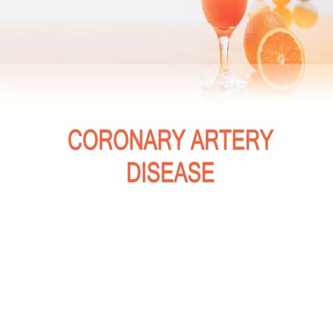 Coronary artery disease presentation | PPTX