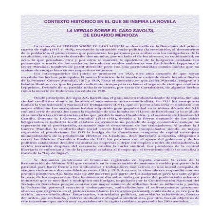 Context. de la novela