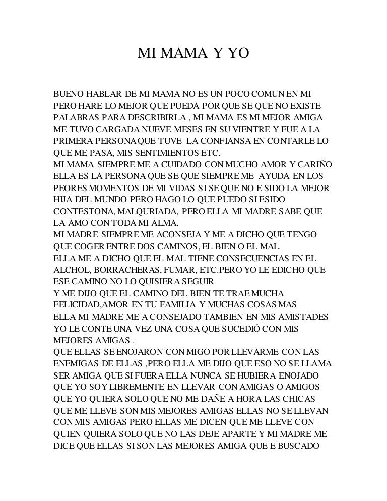 Mi mama-y-yo
