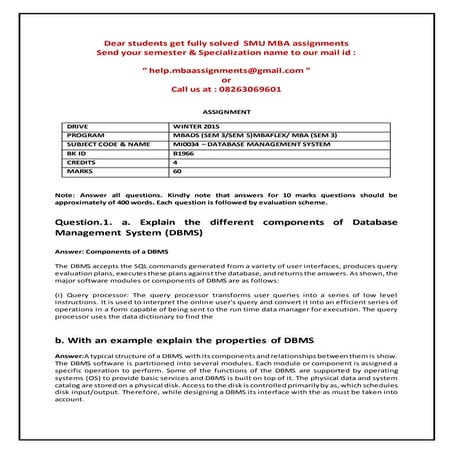 Mi0034 – database management system