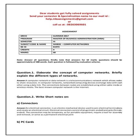 Mi0035 – computer networks