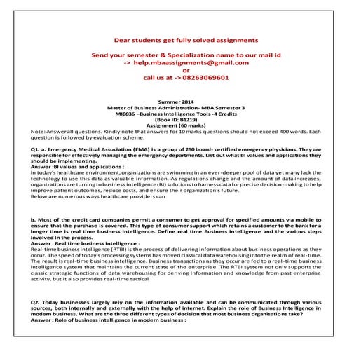 Mi0036  business intelligence tools