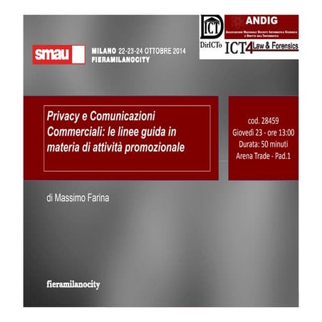 28459 - Privacy e Comunicazioni Commerciali: le linee guida in materia ...