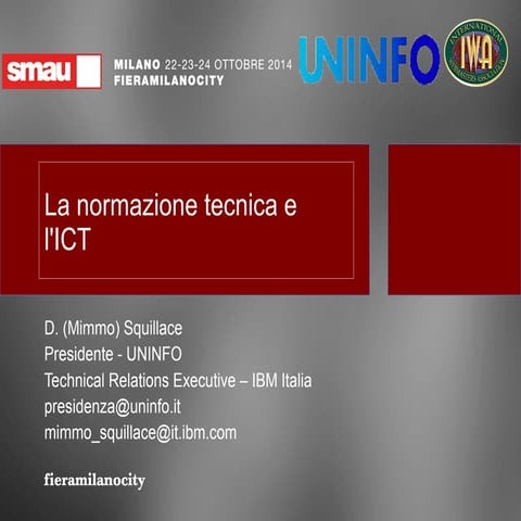 Intervento a SMAU 2014