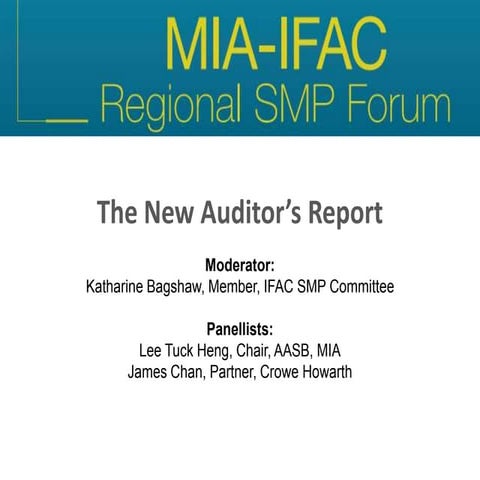 The New Auditor's Report