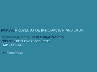 Mia031 ppt pitch _IBAR YENSEN P.