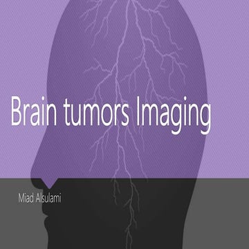 Brain tumors Imaging 