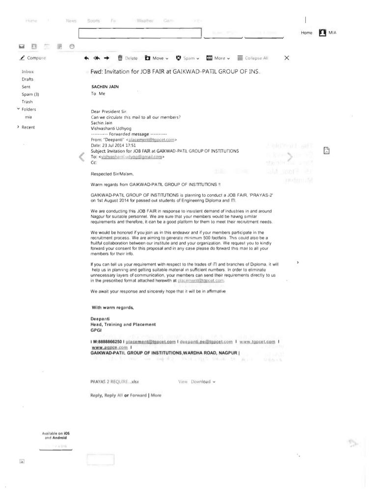 Mia Email