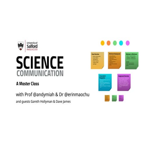 Science Communication: A Master Class