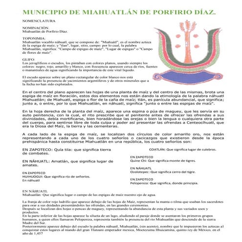 Miahuatlan oaxaca | PDF