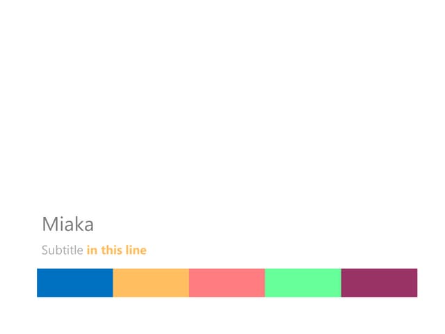 Miaka - Powerpoint Theme