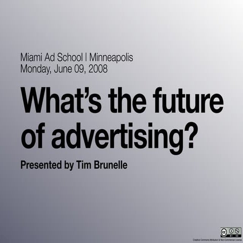 What's the future of advertising?