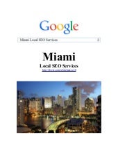 Miami Local SEO Services