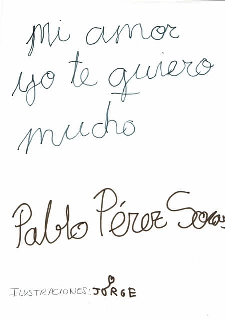 Mi amor , te quiero mucho