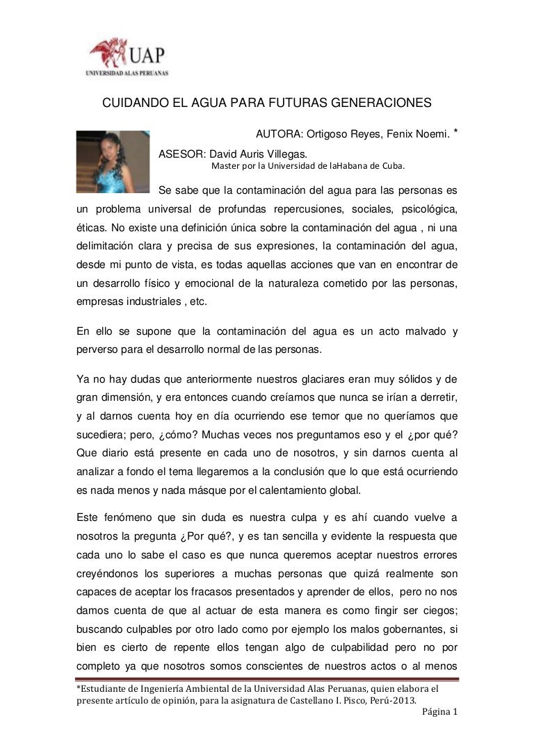 Mi articulo de opinion 1